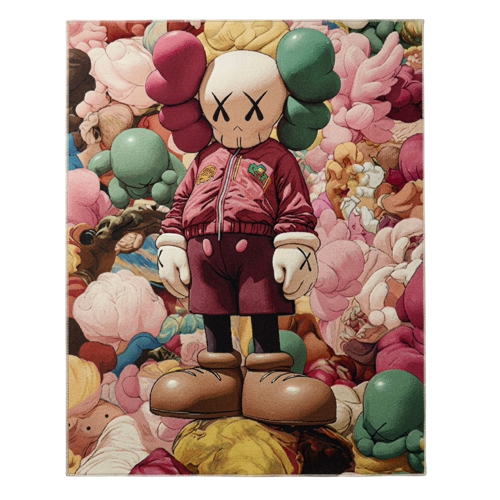 Pastel Kaws Rug