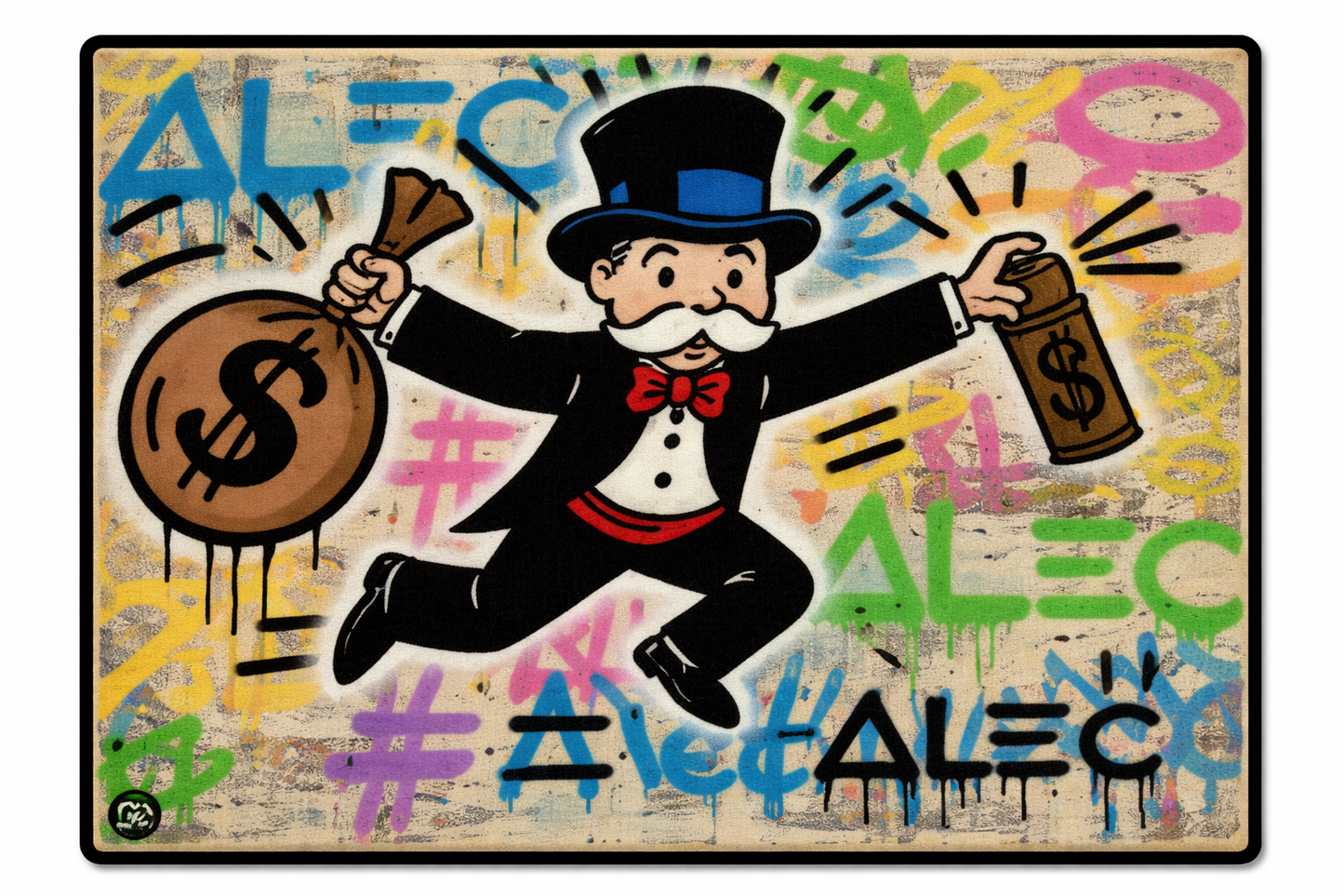 Monopoly Graffiti Rug