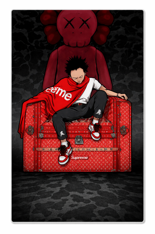 Luffy Kaws x Supreme Rug