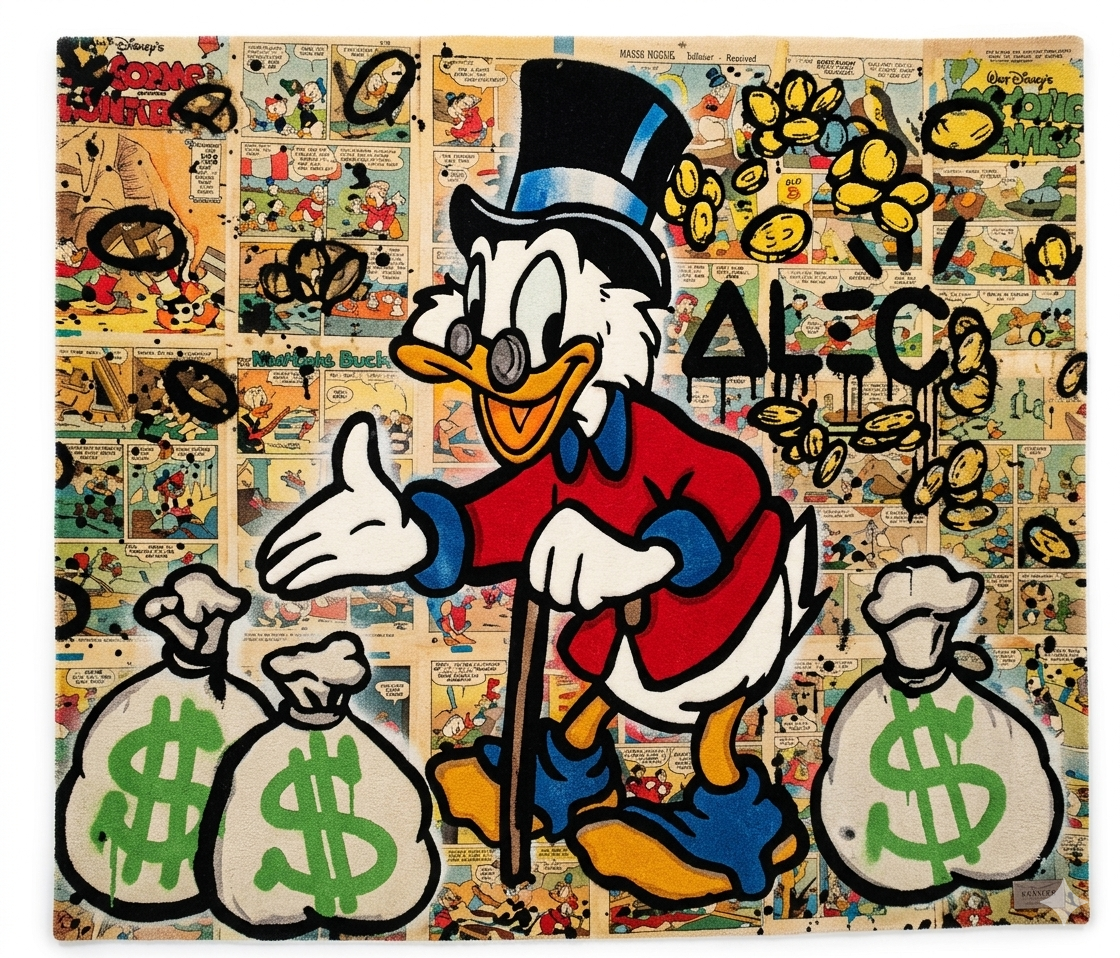 Scrooge Money Bag Rug