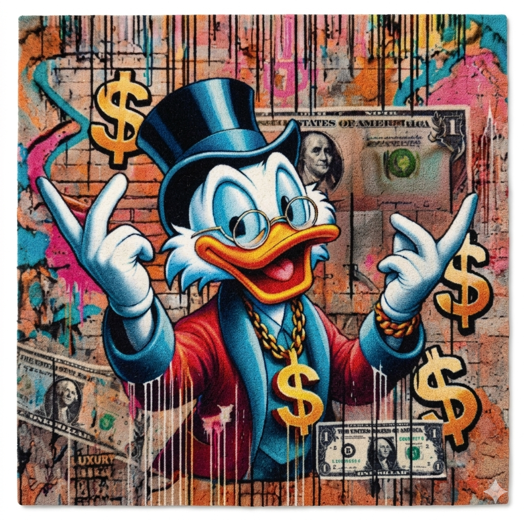Scrooge Money Rug