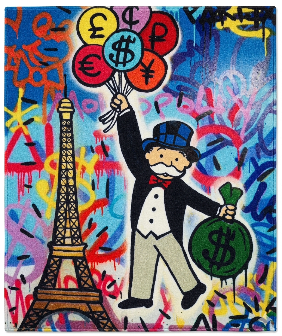 Monopoly Paris Rug