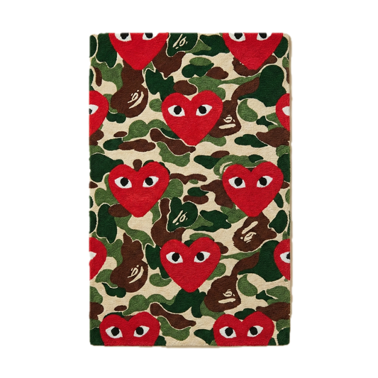 Heart Camo Rug