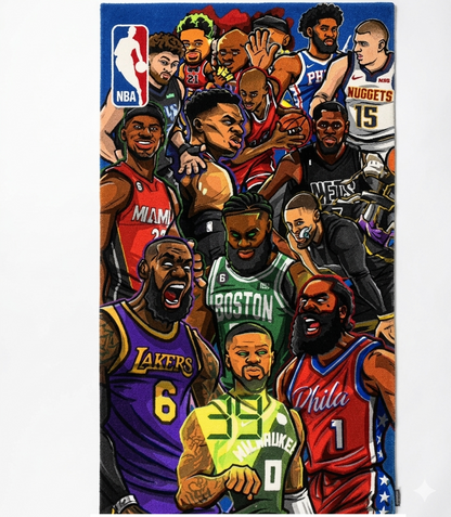 NBA HOF Rug