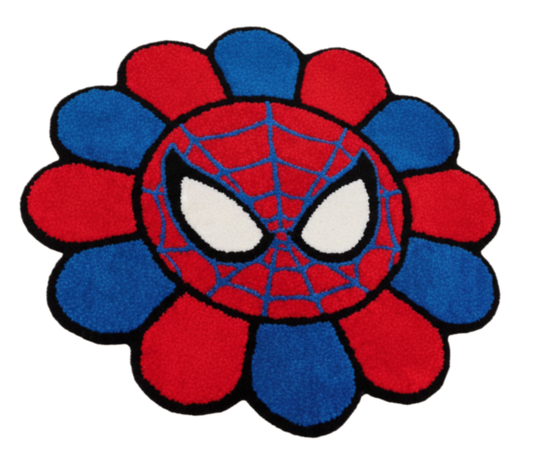 Spiderman Flower Rug